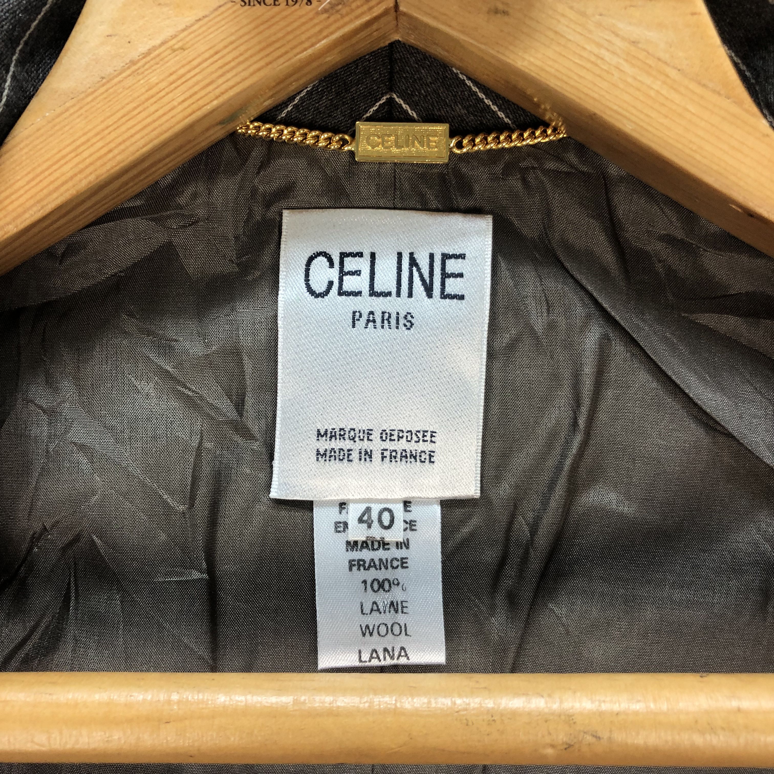 Celine CELINE PARIS STRIPED BLAZER JACKET #7352-133 Size M / US 6-8 / IT 42-44 - 7 Thumbnail