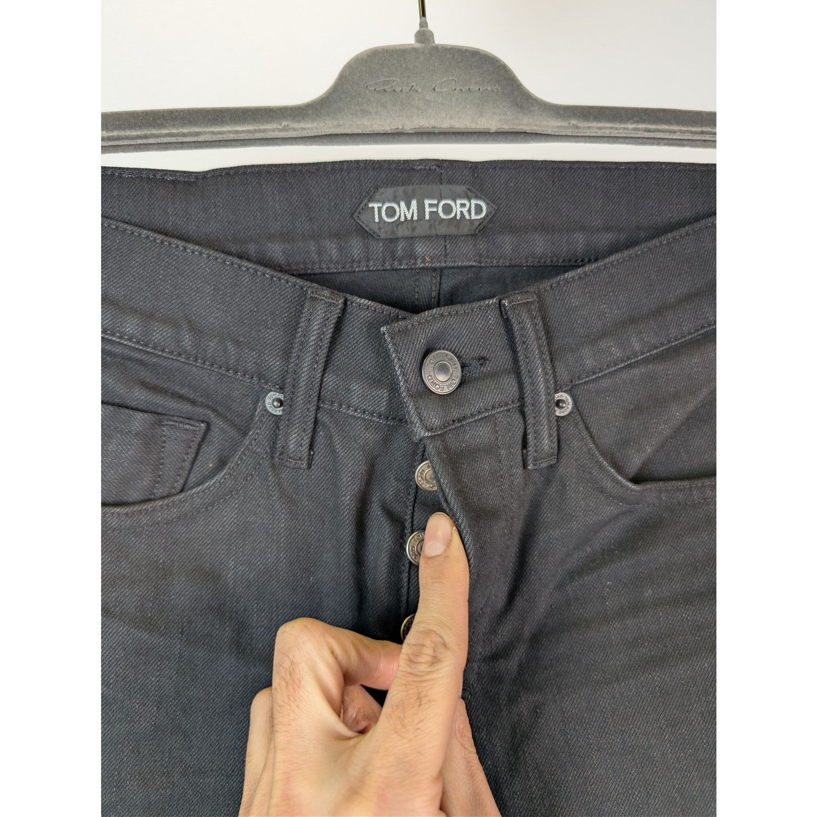 Tom Ford o1rshd1 Slim Denim Jeans in Black Size US 28 / EU 44 - 6 Thumbnail