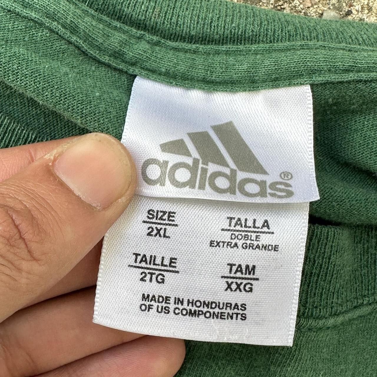 Adidas × NCAA × Vintage 90s Vintage Michigan Spartans Adidas MSU T-shirt NCAA Size US XXL / EU 58 / 5 - 3 Thumbnail