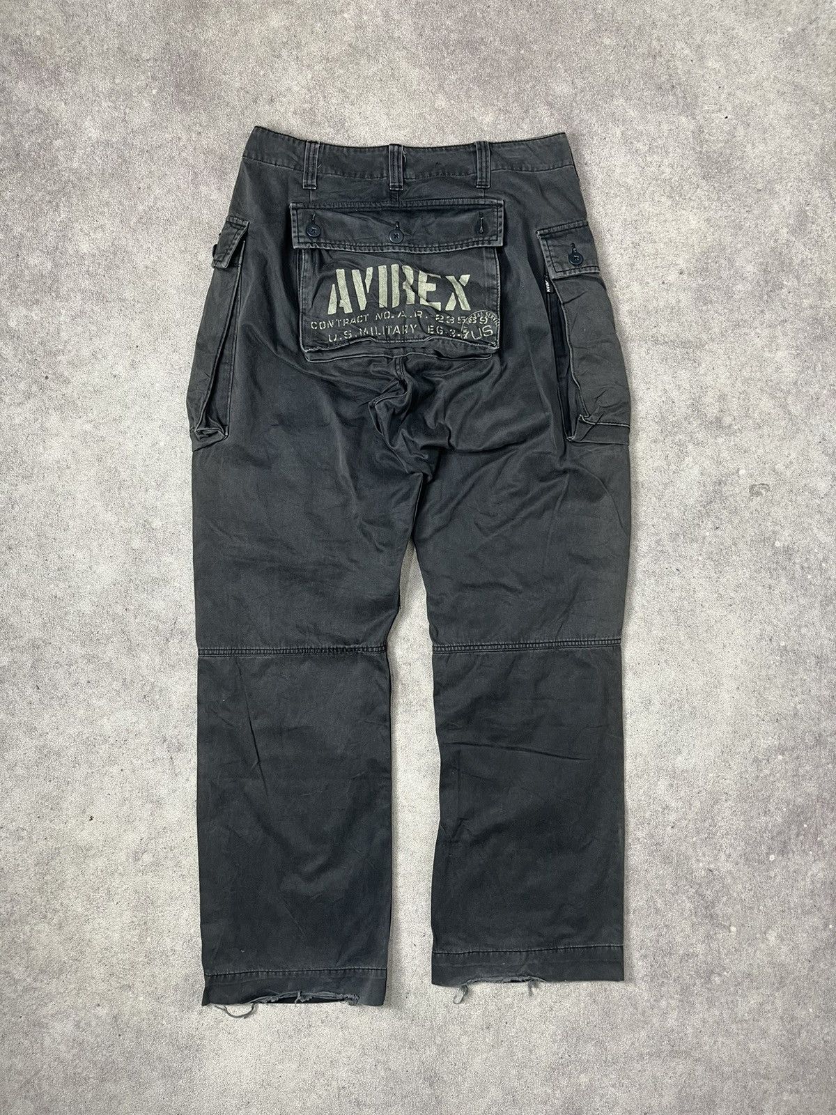 パンツ Y2K avirex monkey pants black camo baggy Ethbox Y2K Jeans Gothic Multi Pocket Loose Wide Leg Workwear