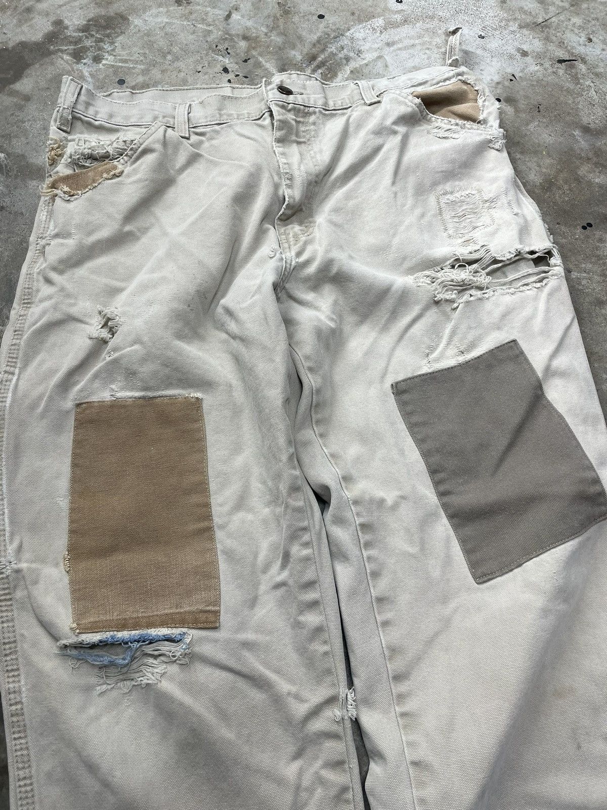 Dickies × Vintage Distressed Dickies Pants with Patches and Repairs Size US 36 / EU 52 - 2 Thumbnail