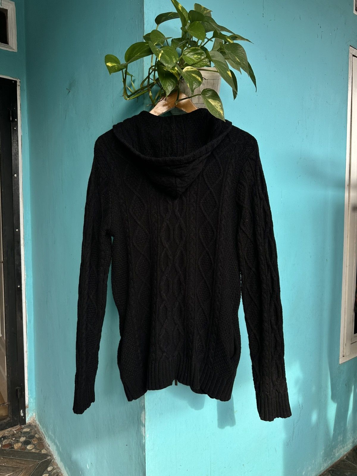Burberry × Designer Burberry Black Label Knitwear Zip Hoodie Size M / US 6-8 / IT 42-44 - 2 Thumbnail