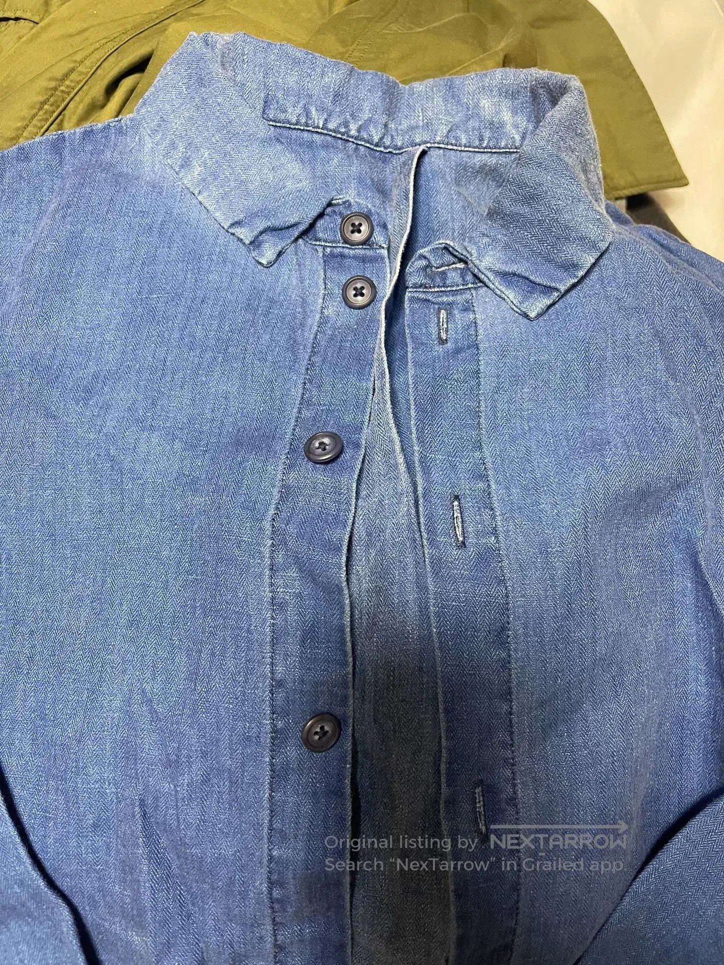 Porter Classic Porter classic indigo linen shirt. Size US M / EU 48-50 / 2 - 3 Thumbnail