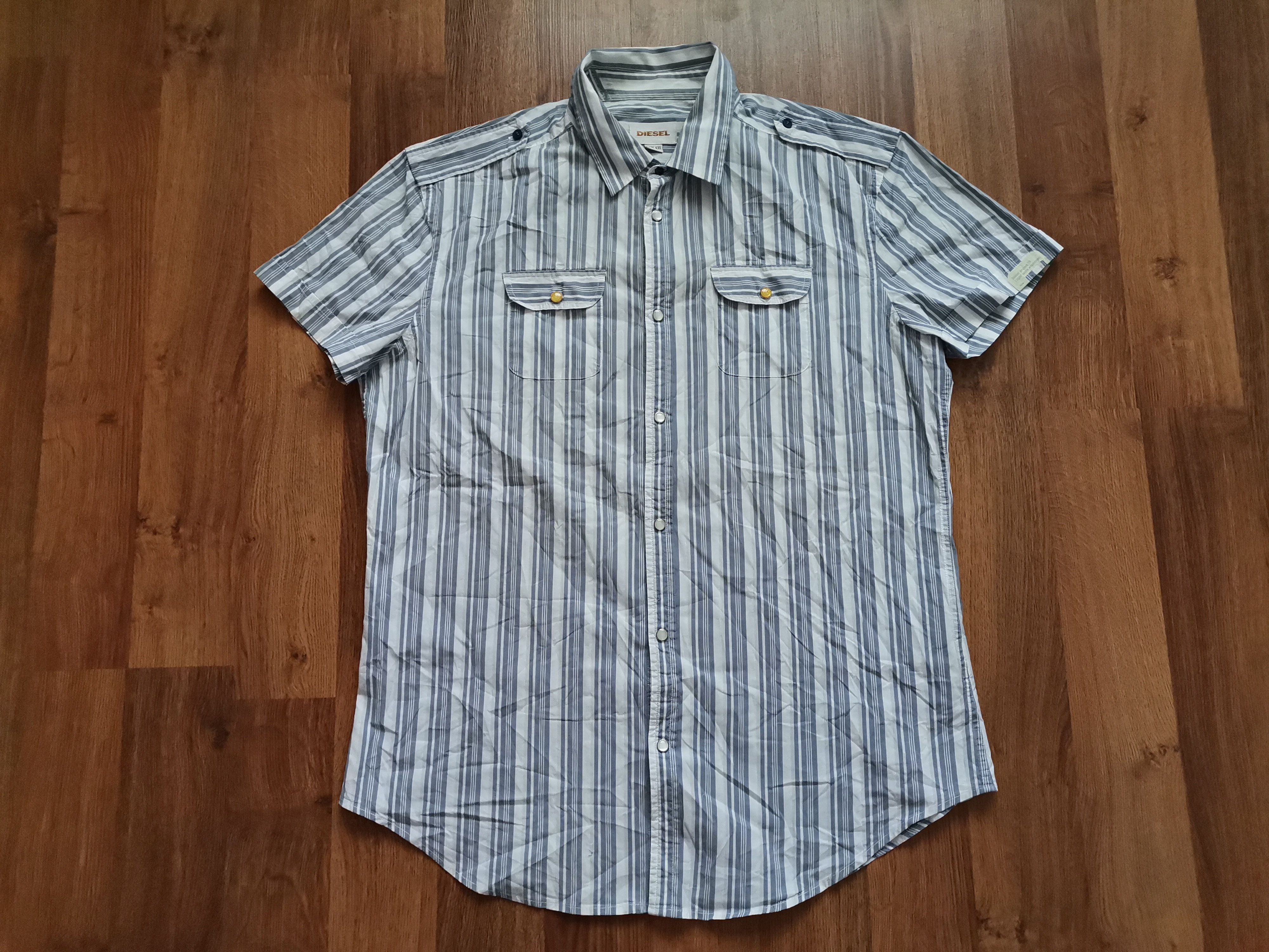 Diesel Diesel Striped Shirt Size US XXL / EU 58 / 5 - 1 Thumbnail