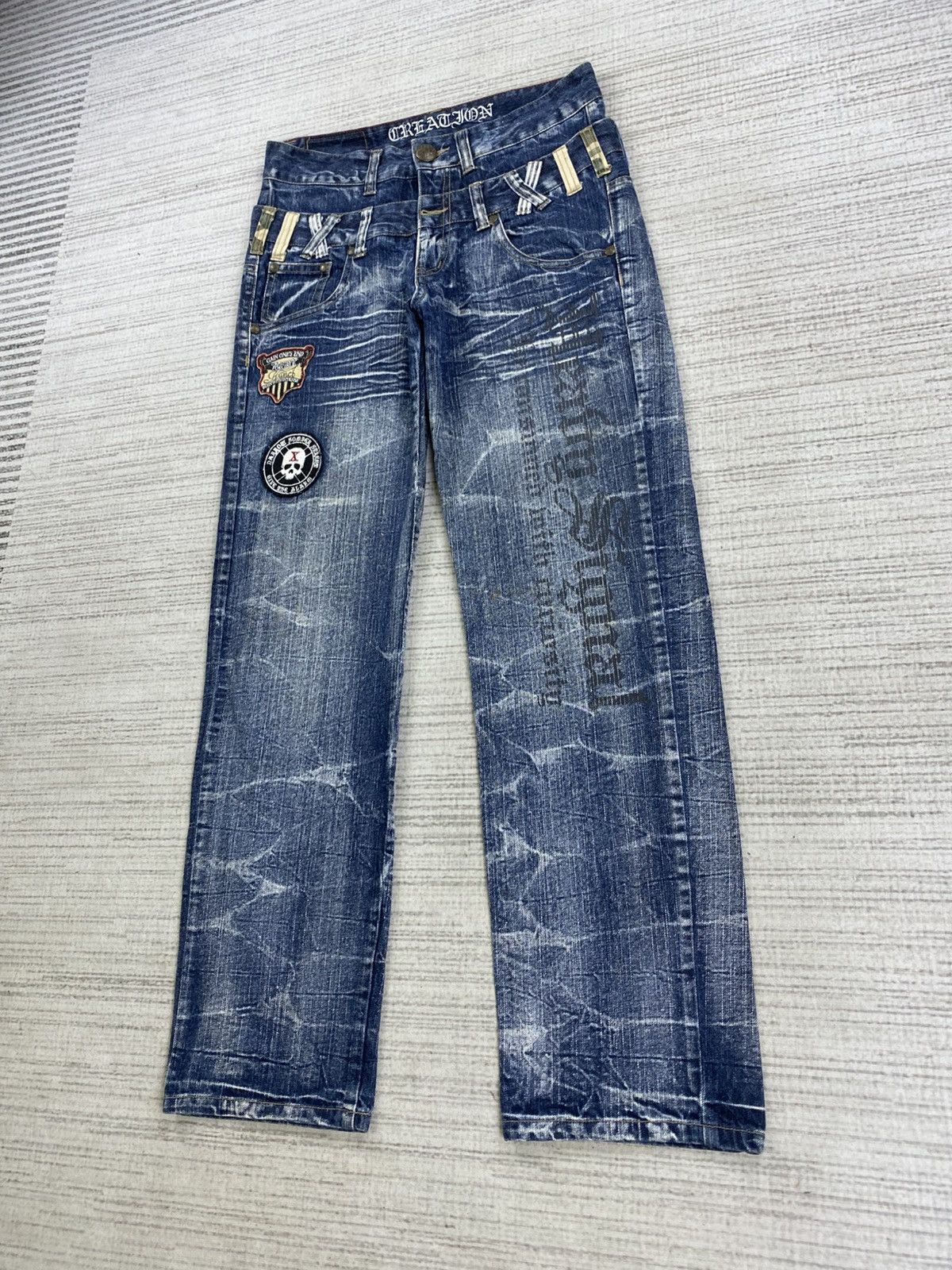 Hysteric Glamour Vintage Hysteric Style Creation Double Waist Denim Pants Size US 32 / EU 48 - 4 Thumbnail