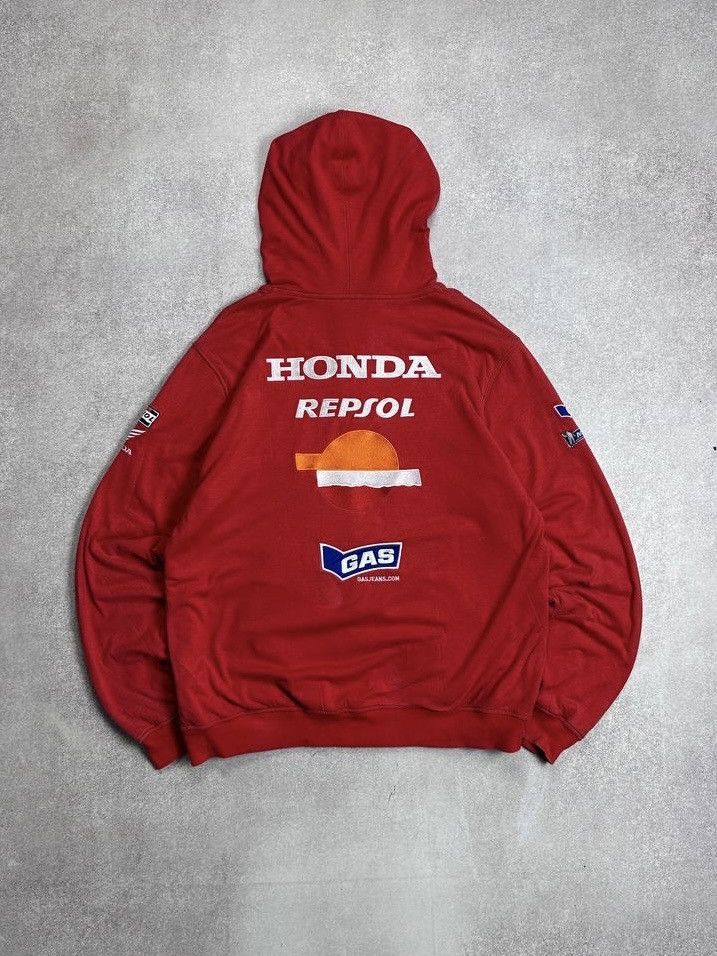 Other Vintage Honda Repsol Gas Boxy Racing Hoodie Y2K XL Ed Hardy Size US XL / EU 56 / 4 - 1 Thumbnail