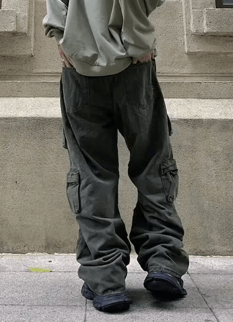 Japanese Brand × Vintage Utility grunge multi pocket cargo pants Size US 28 / EU 44 - 4 Thumbnail