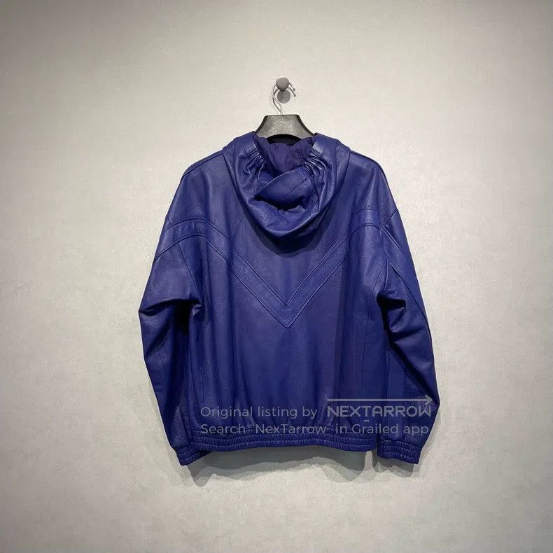 Louis Vuitton Louis Vuitton Purple Hooded Leather Jacket Size US L / EU 52-54 / 3 - 2 Thumbnail