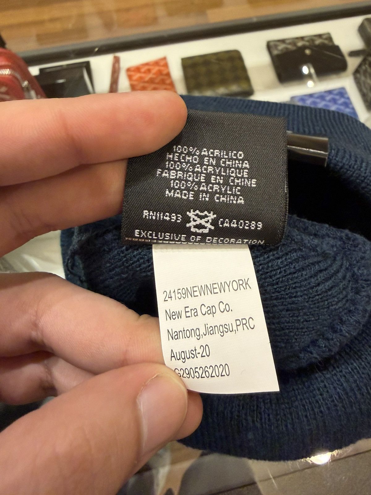 Supreme Supreme x New Era Cross Box Logo Beanie - Navy Size ONE SIZE - 5 Thumbnail