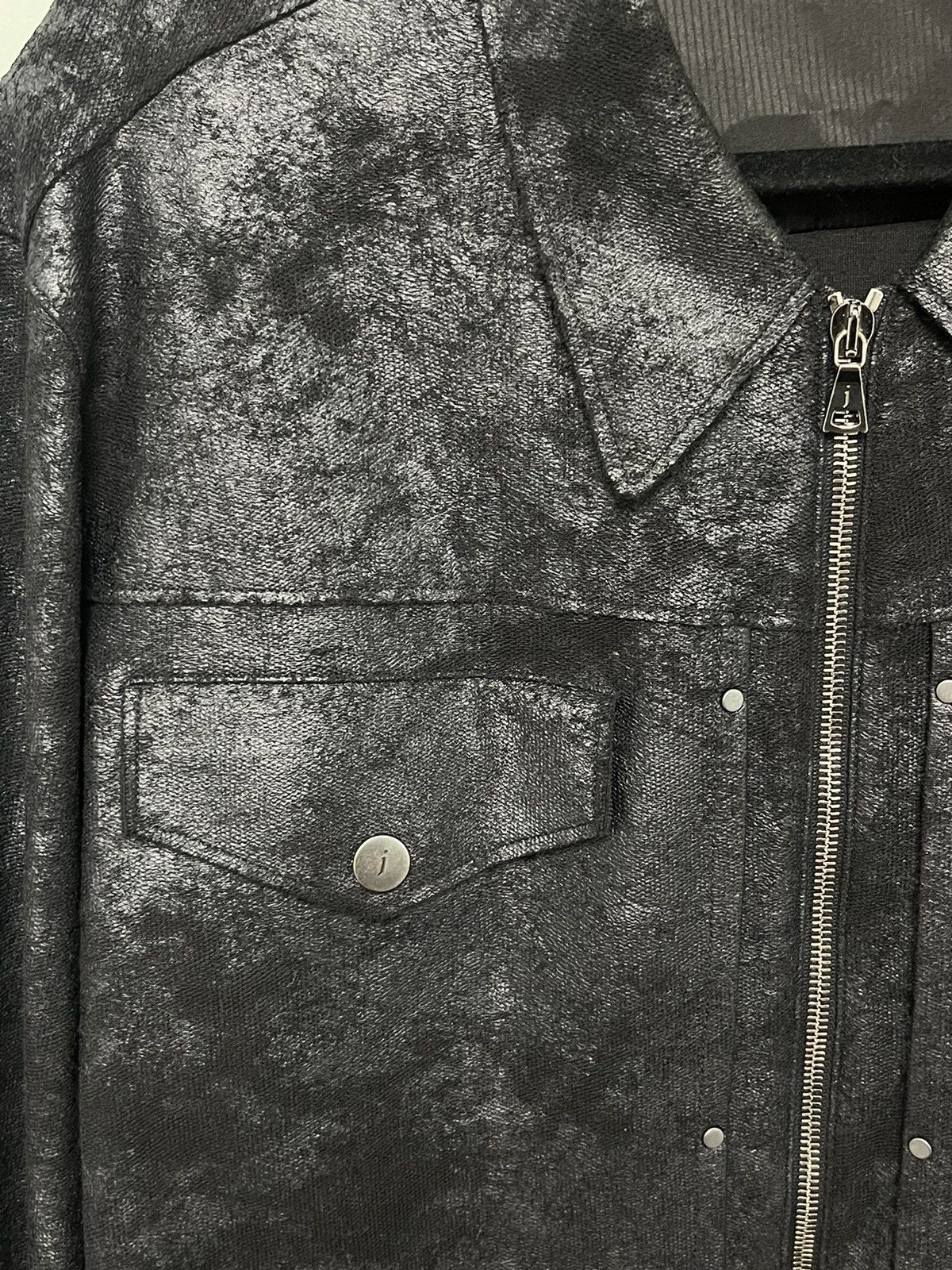 John Varvatos Foil Printed Trucker Jacket. Size XL Size US XL / EU 56 / 4 - 8 Thumbnail