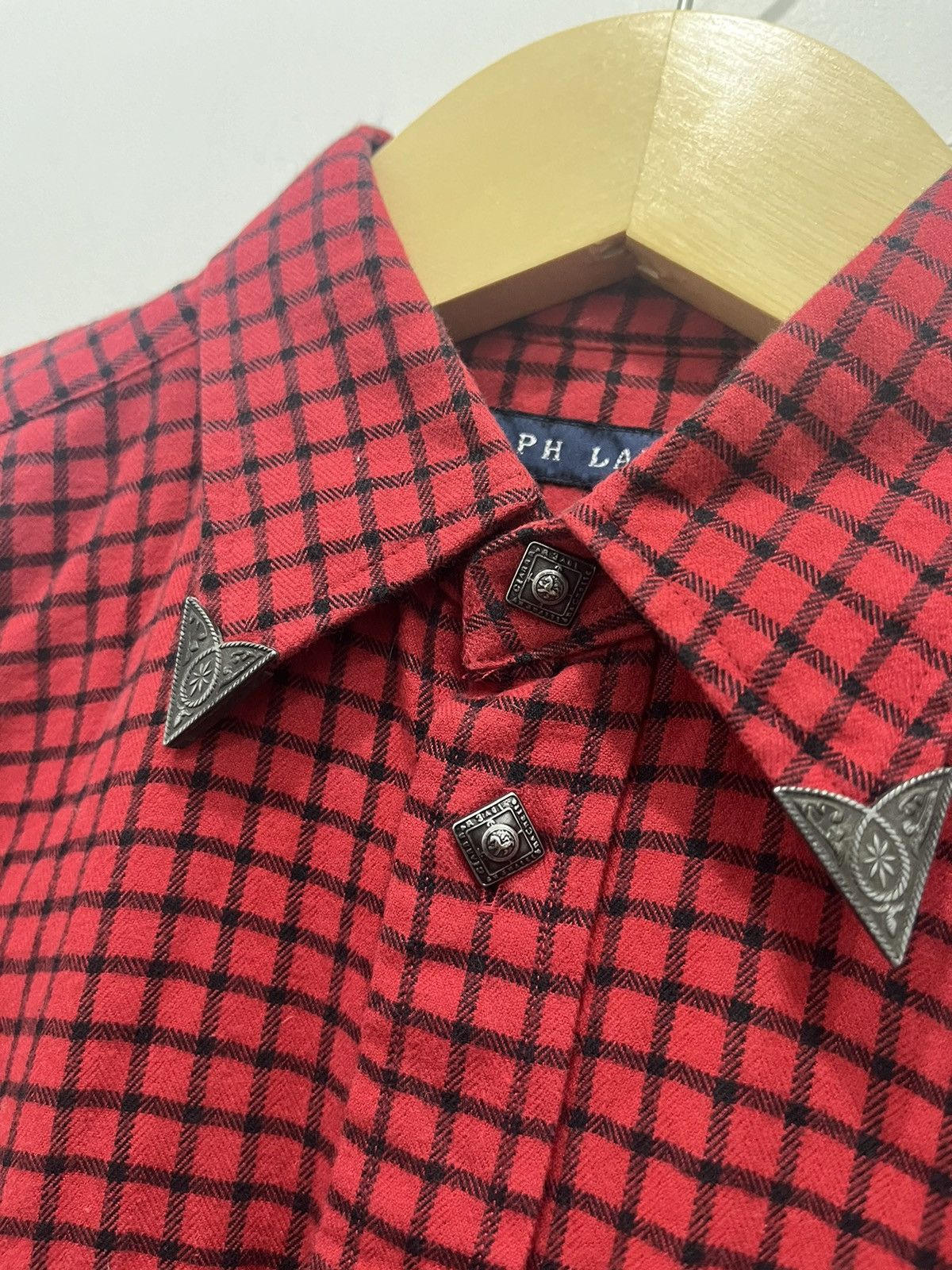 Polo Ralph Lauren Flannel Ralph Lauren Checked Button Shirt Vintage Size US M / EU 48-50 / 2 - 2 Thumbnail