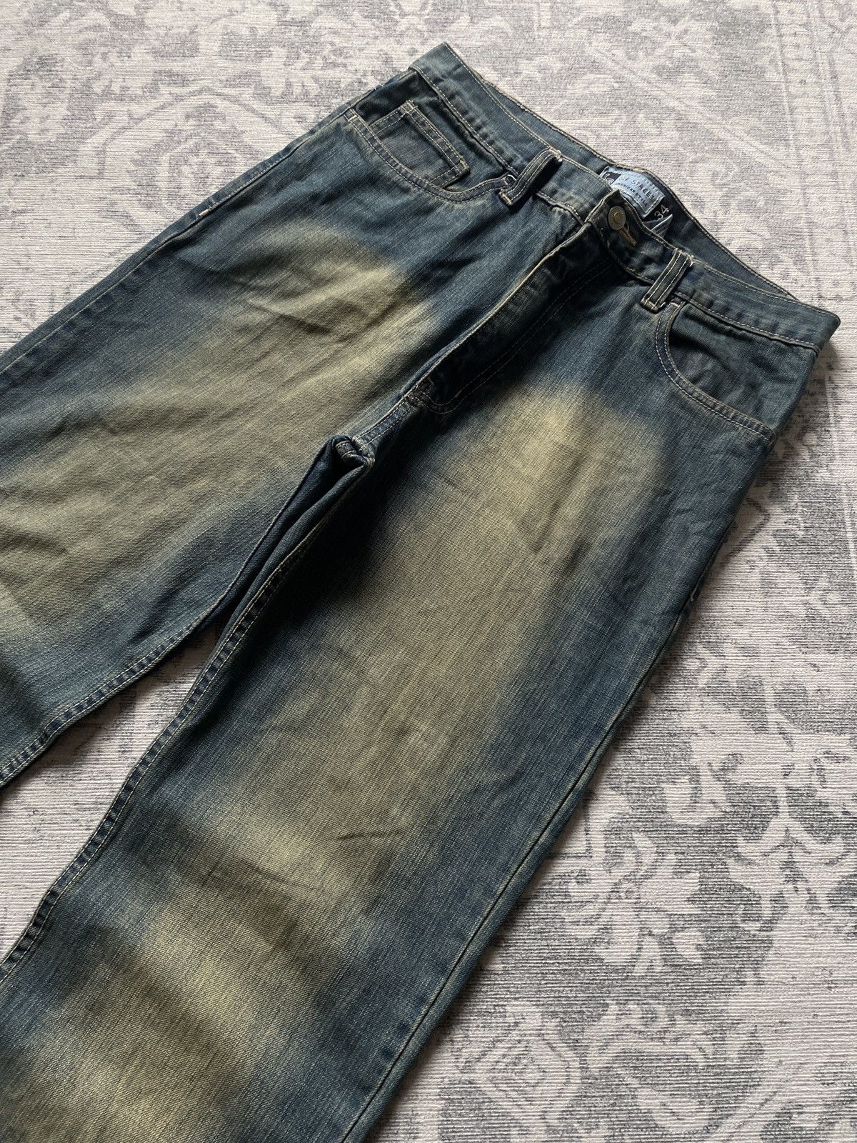Vintage Vintage Faded Jeans Flared Mud Washed Baggy Japanese Y2K Wid Size US 32 / EU 48 - 5 Thumbnail
