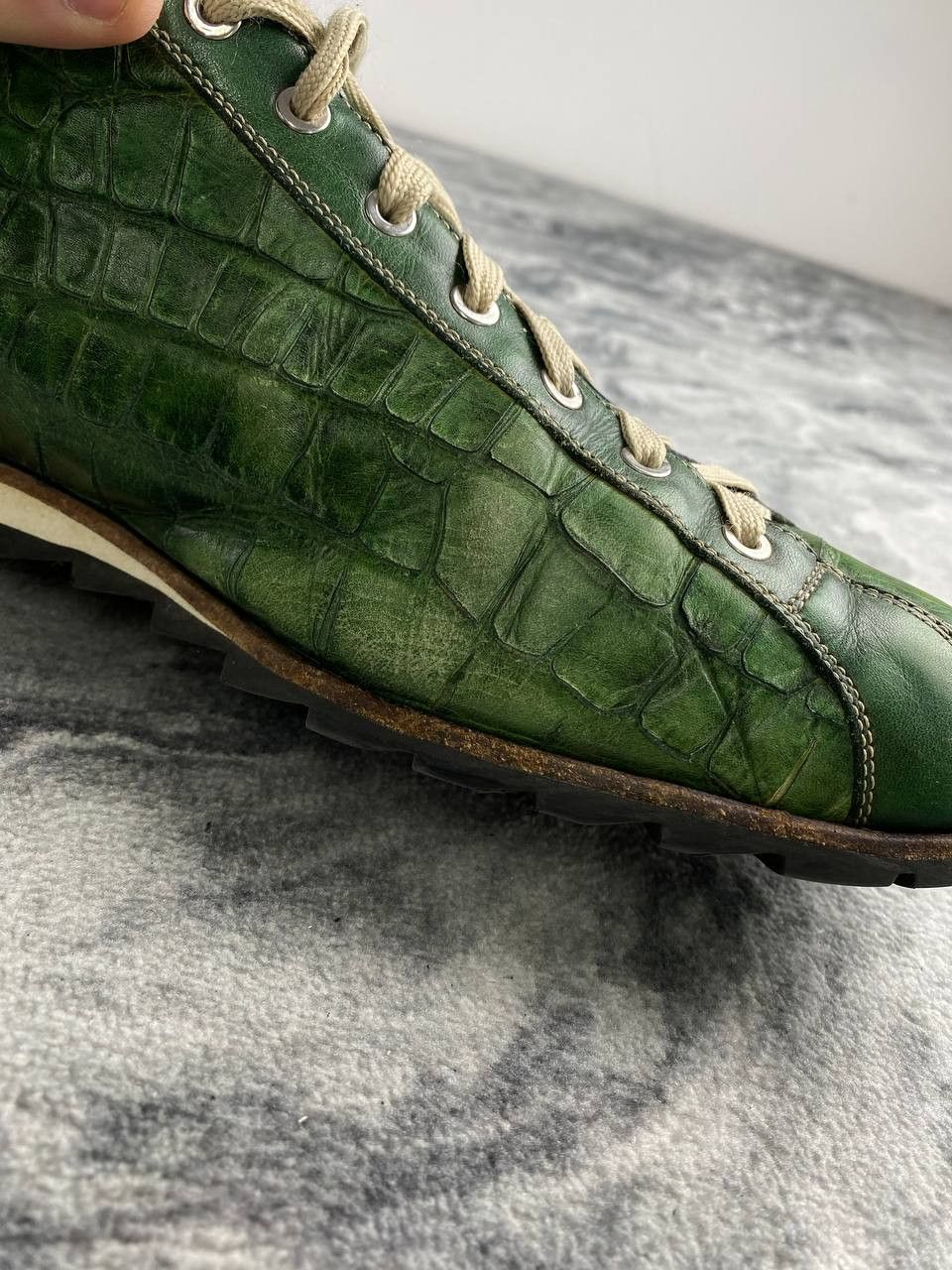Harris Tweed Harris Lage Trainers Leather Trainers Men Size 11 Green Size US 11 / EU 44 - 21 Thumbnail
