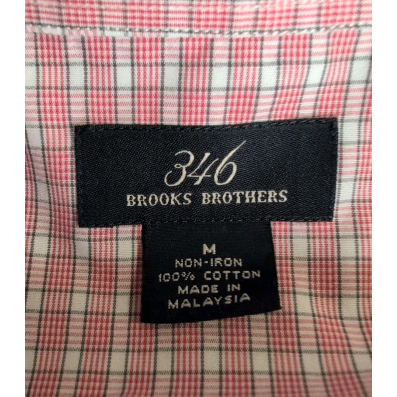 Brooks Brothers Brooks Brothers 346 Shirt Red Plaid Button-Down Long Sleeve M Non-Iron Cotton—Regular Fit, Pocket, Casual, Business, Mens Size US M / EU 48-50 / 2 - 3 Thumbnail