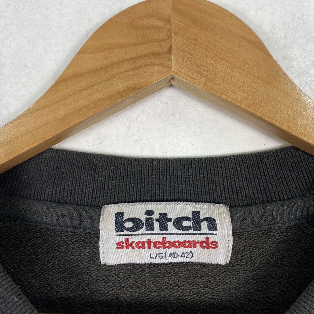 Japanese Brand × Welcome Skateboards Vtg 90s Bitch Skaterboards Small Logo Crewneck Sweatshirt Size US M / EU 48-50 / 2 - 11 Thumbnail