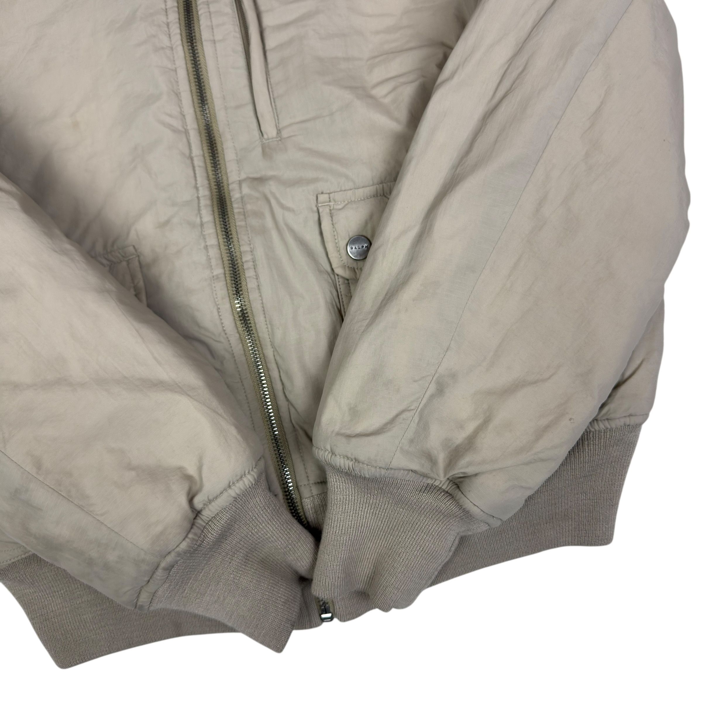 Ralph Lauren Ralph Lauren beige Long Sleeve Hooded Full Zip Jacket XS Size XS / US 0-2 / IT 36-38 - 4 Thumbnail