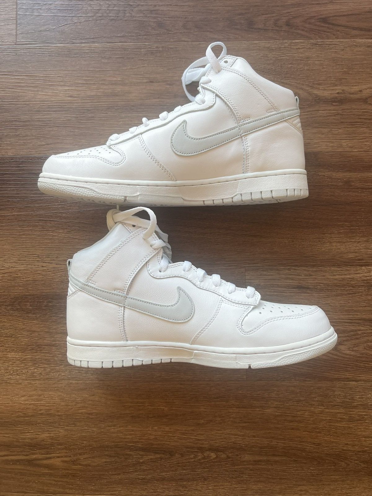 Nike Men’s Nike Dunk High Gray and White Sneakers Size US 10.5 / EU 43-44 - 2 Thumbnail
