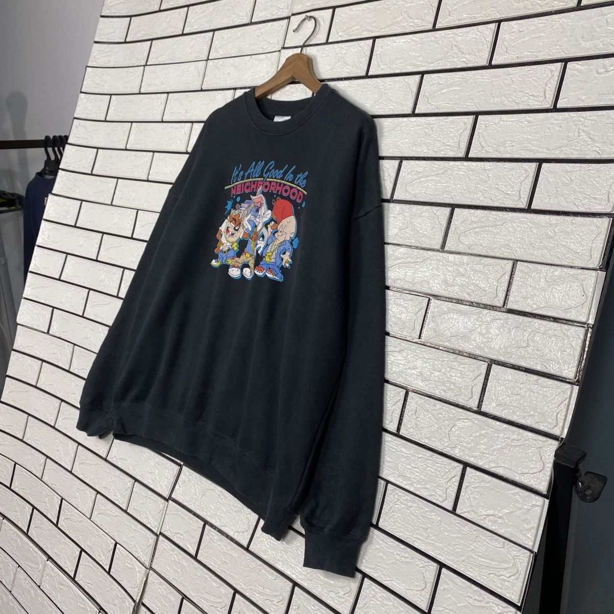 Japanese Brand 📌Vintage Sweatshirt Looney Tunes Big Logo Size US M / EU 48-50 / 2 - 3 Thumbnail