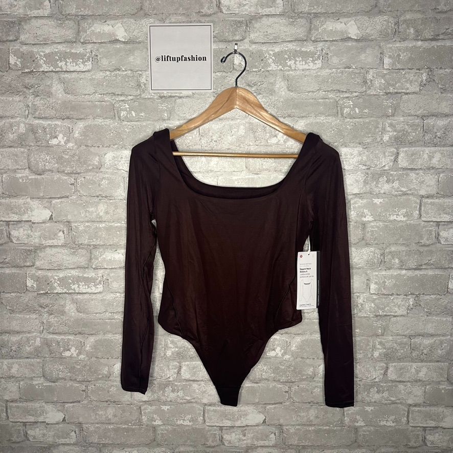 Lululemon Lululemon Nulu Square Neck Long Sleeve Bodysuit Thong Cut Size L / US 10 / IT 46 - 1 Thumbnail