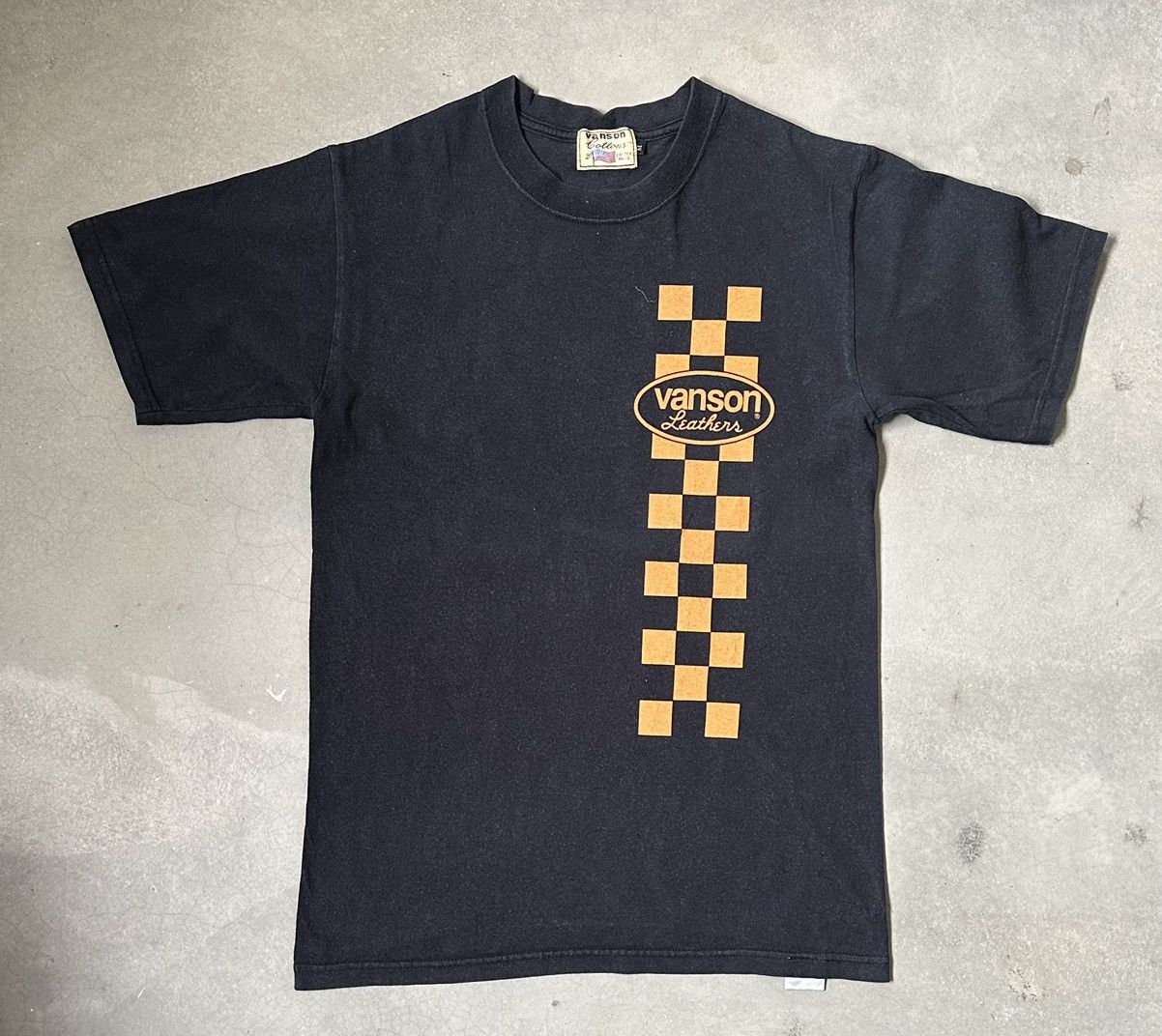 Vanson Leathers VINTAGE VANSON WELLFADED TEE Size US M / EU 48-50 / 2 - 2 Thumbnail