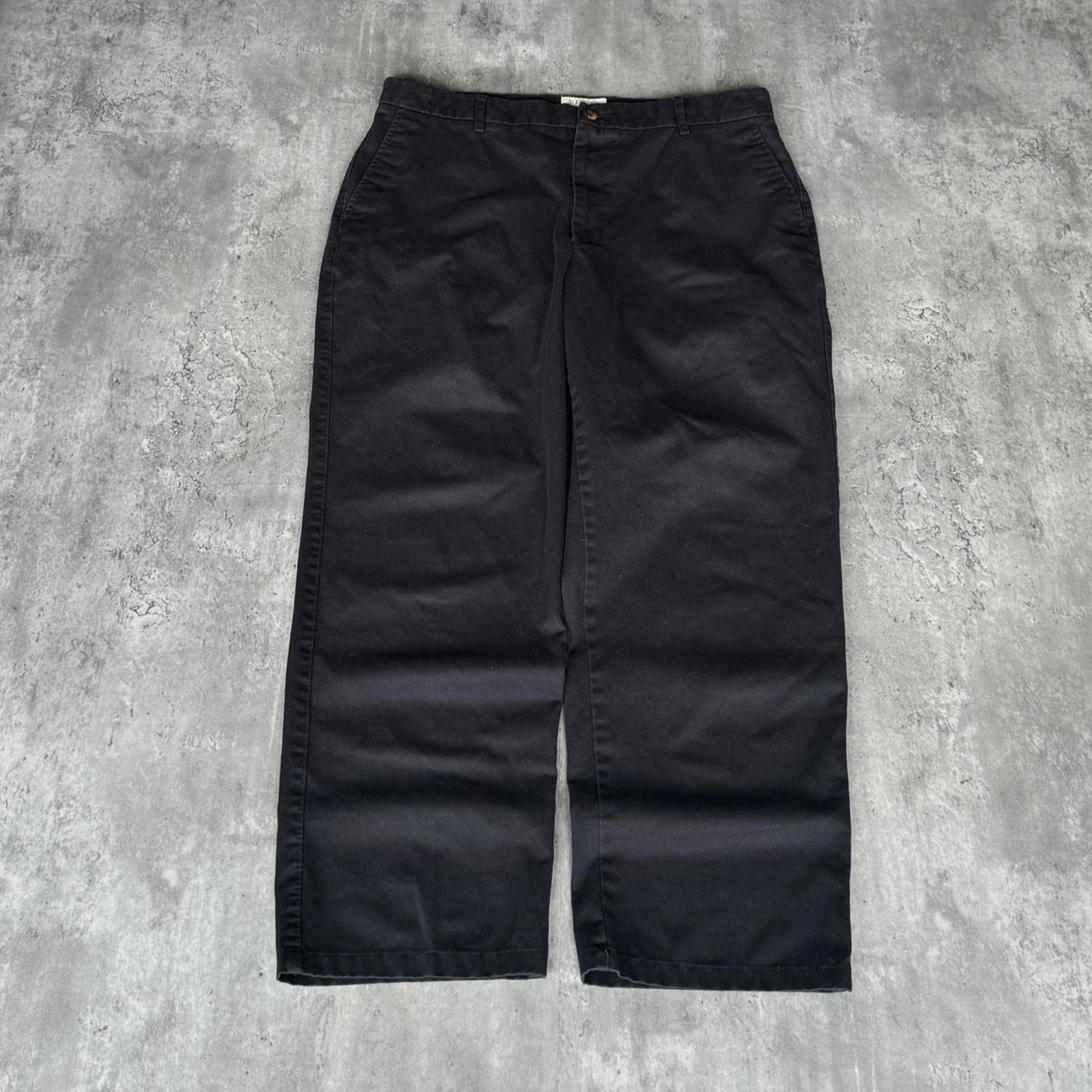 St. Johns Bay × Vintage Baggy Black Essential Casual Chino Dress Pants Size US 36 / EU 52 - 1 Thumbnail