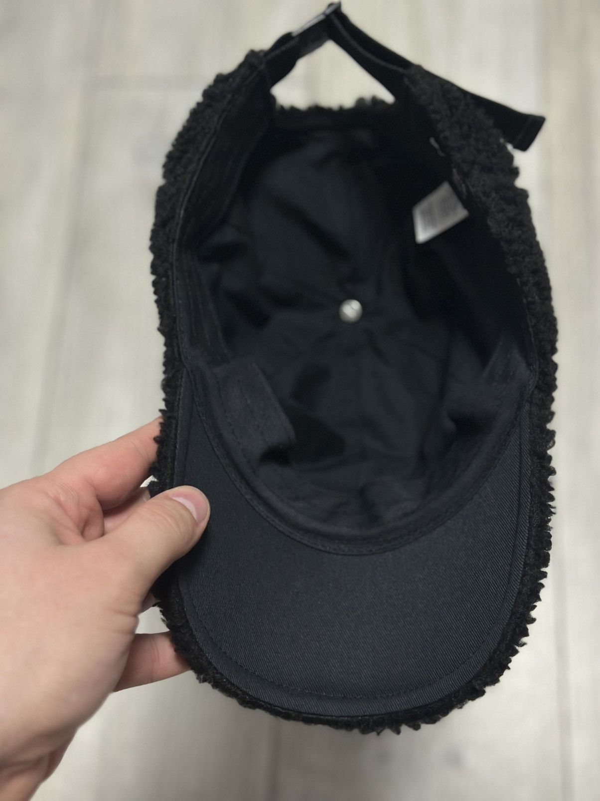 Nike Nike Sherpa Heritage86 Hat Cap Black Tan Swoosh Logo Teddy Size ONE SIZE - 4 Thumbnail