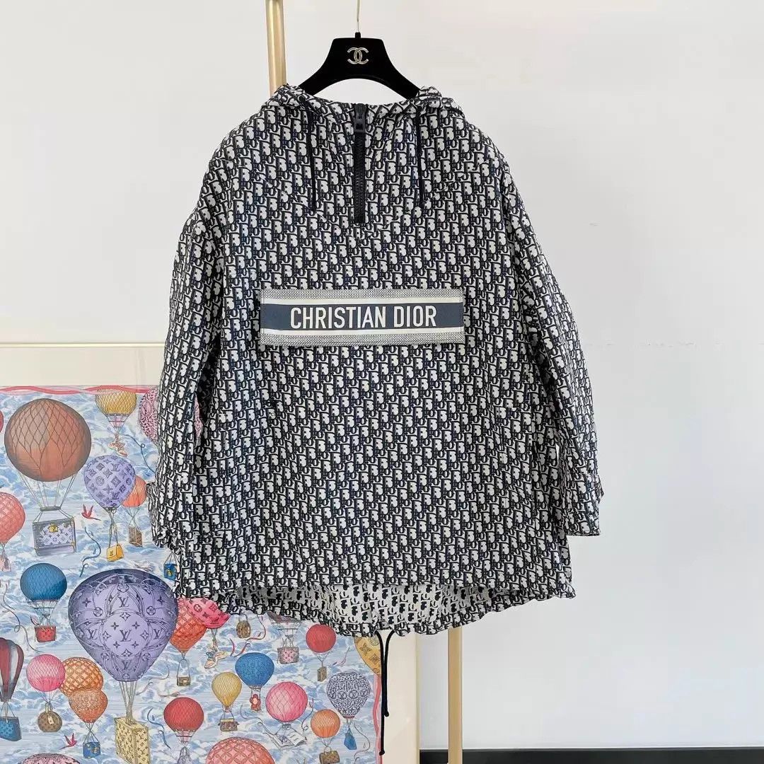 Dior Christian Dior Oblique Print Shell Jacket XS Size XS / US 0-2 / IT 36-38 - 1 Thumbnail