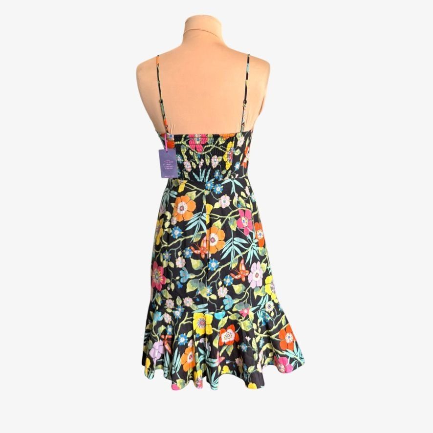 Liberty London NWT J.Crew Liberty Secret Garden Dress Ruffle-hem 00 Black M Size XXS / US 00 / IT 34 - 8 Thumbnail