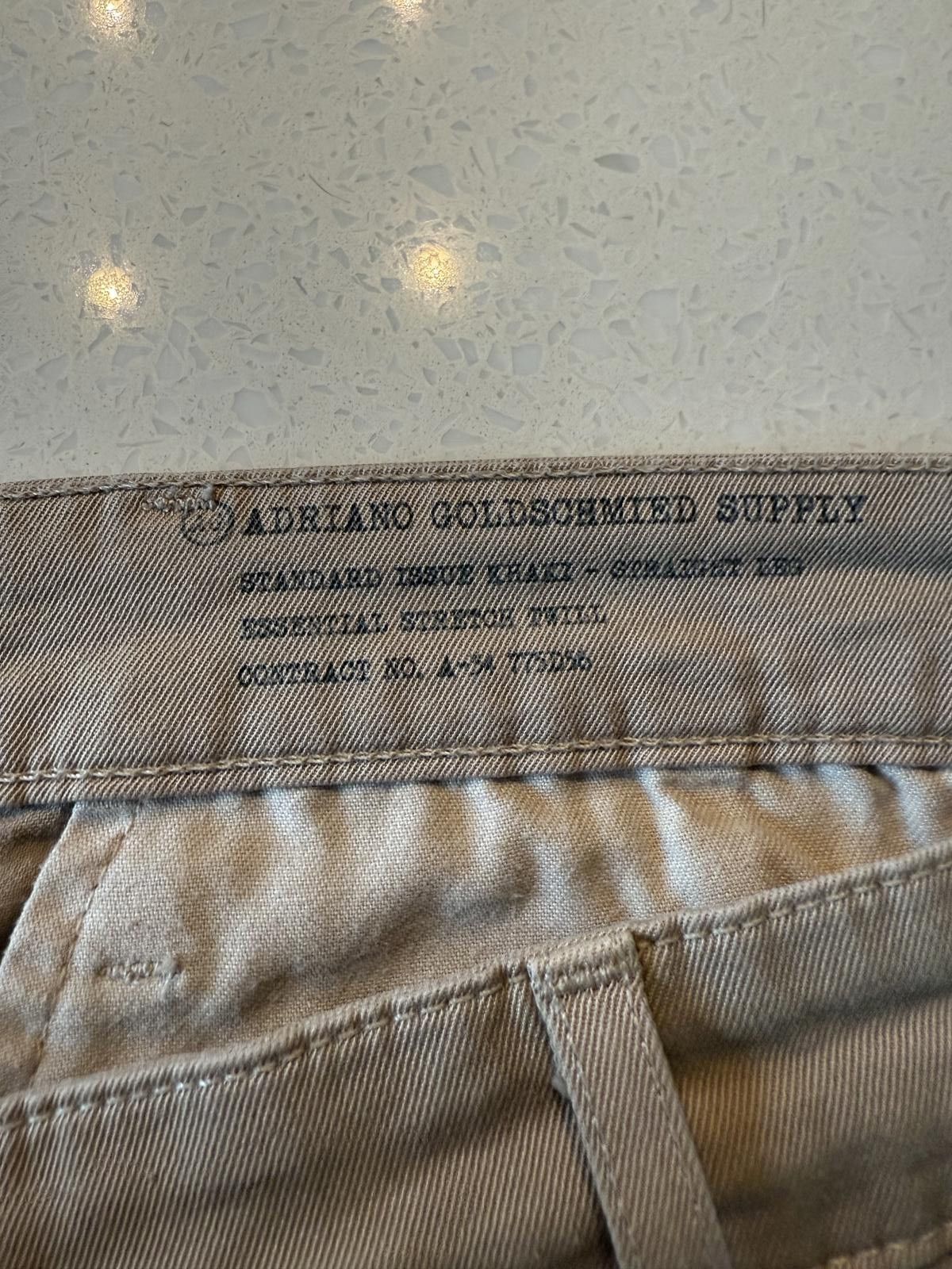 AG Adriano Goldschmied Adriano Goldschmied Supply Khaki Chino Pants – Size 36x33 Size US 36 / EU 52 - 8 Thumbnail