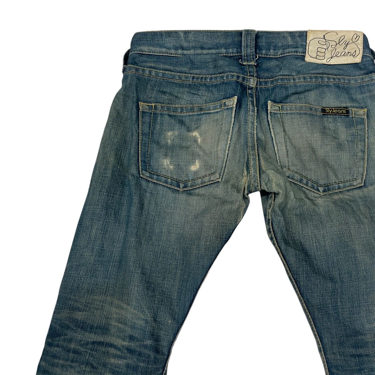 Japanese Brand Vintage Sly Distressed Denim Jeans Size 30" / US 8 / IT 44 - 10 Thumbnail