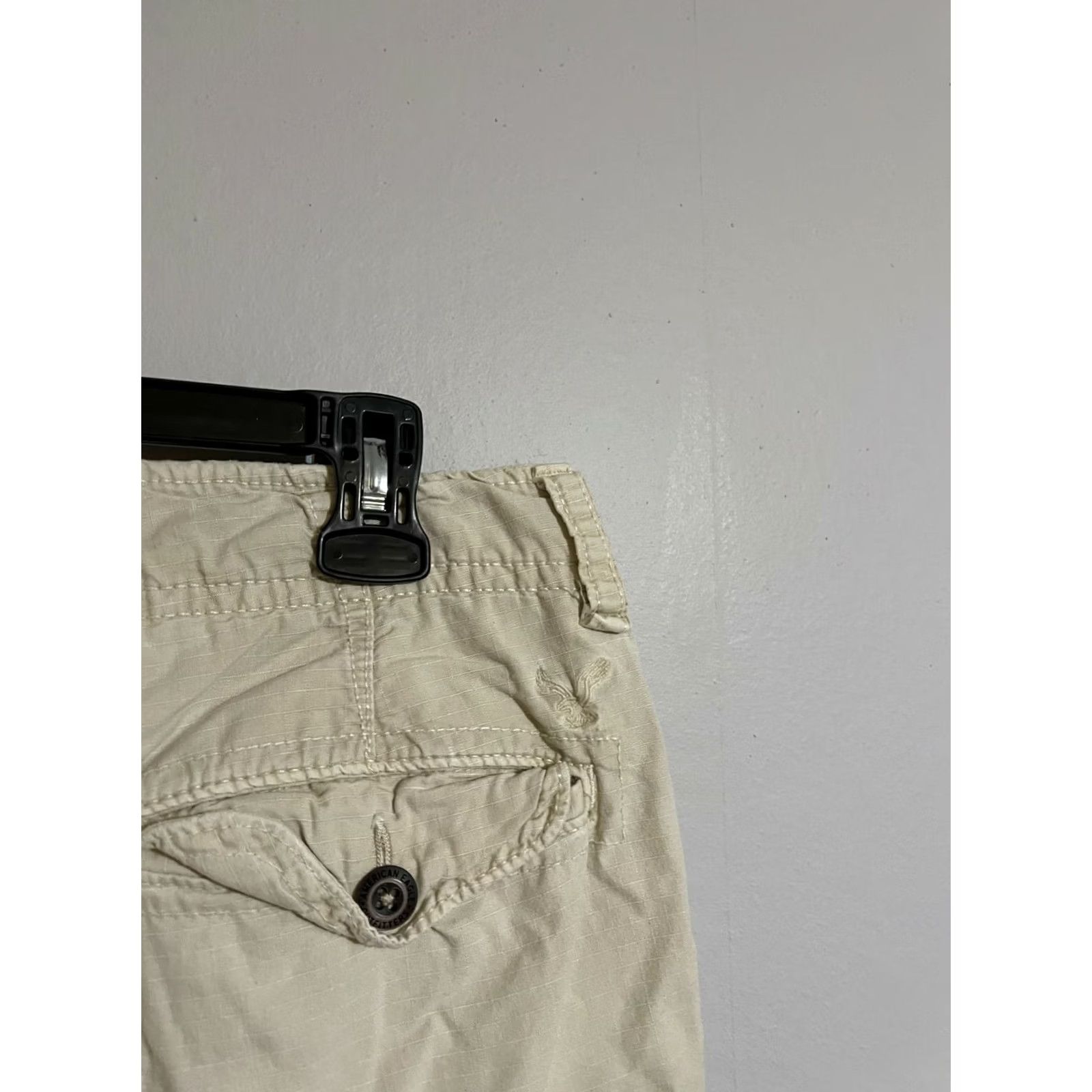 American Eagle Outfitters American Eagle Cargo Shorts Men's 30 Khaki Ripstop Military Classic Size US 31 - 4 Thumbnail