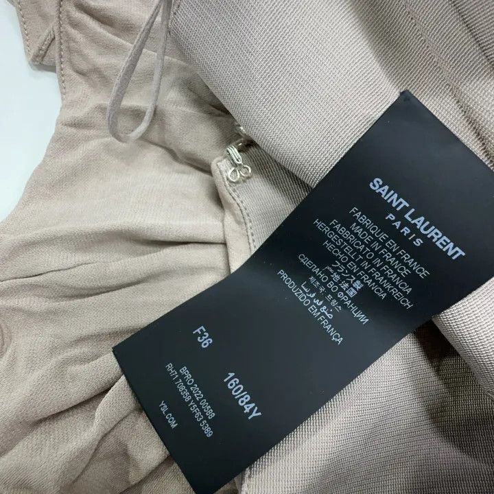 Saint Laurent Paris Saint Laurent Pink Ruched Sleeveless Dress -2507 Size S / US 4 / IT 40 - 1 Thumbnail
