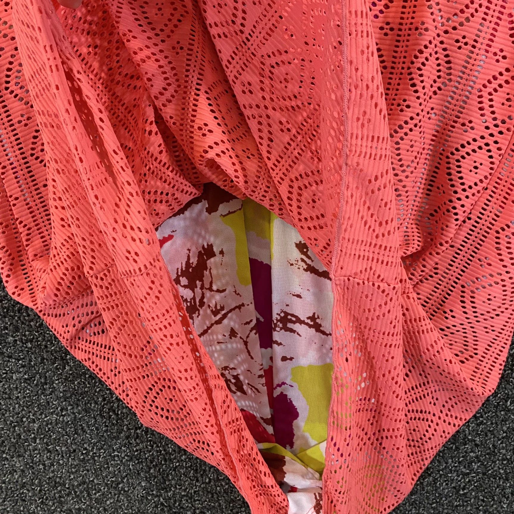 Vintage Title Nine Jacket Women Large Peach Pink Geometric Hoodie Pullover Long Outdoor Size L / US 10 / IT 46 - 5 Thumbnail