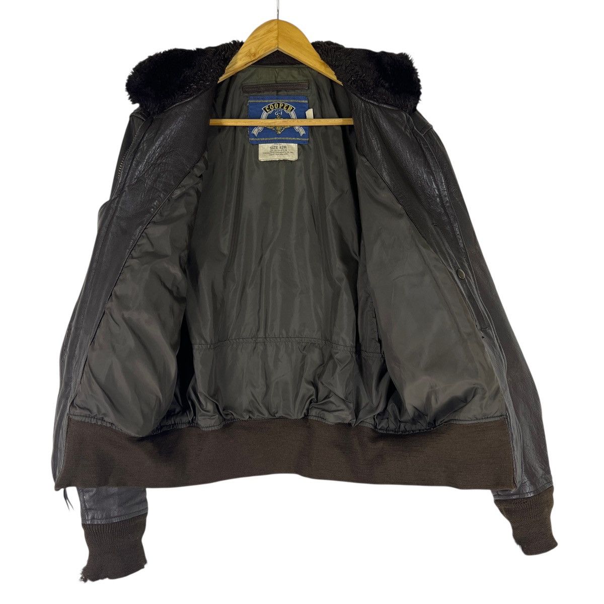 Cooper 🔥 Vintage Cooper G-1 Usn Leather Jacket Size 42R Size US L / EU 52-54 / 3 - 13 Thumbnail