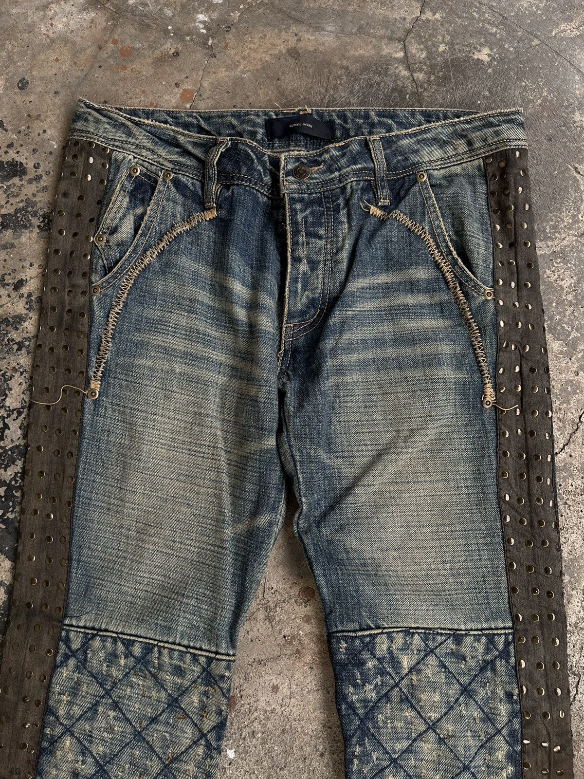 Isamu Katayama Backlash JAPANESE FLARE ZIPPER BOOT CUT DENIM PANTS PUNK STYLE GOTHIC Size US 32 / EU 48 - 5 Thumbnail
