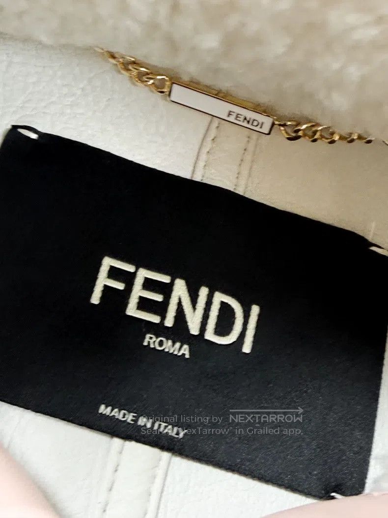 Fendi Fendi Fur-lined hoodie in beige with pink accents, featuri Size XS / US 0-2 / IT 36-38 - 5 Thumbnail