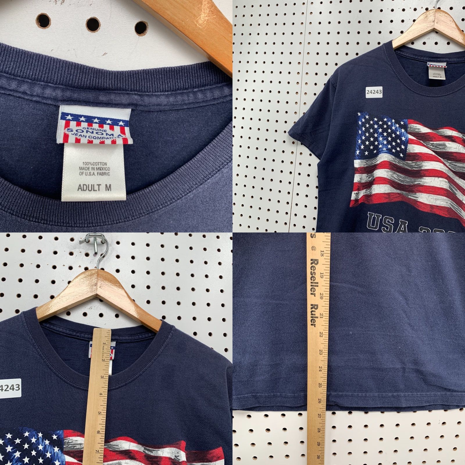 Vintage VINTAGE Sonoma Shirt Navy Blue USA Flag 2002 Graphic Adult Medium 20x26.5 Navy Blue USA Flag 2002 Graphic Men Medium 20x26.5 Size US M / EU 48-50 / 2 - 8 Thumbnail