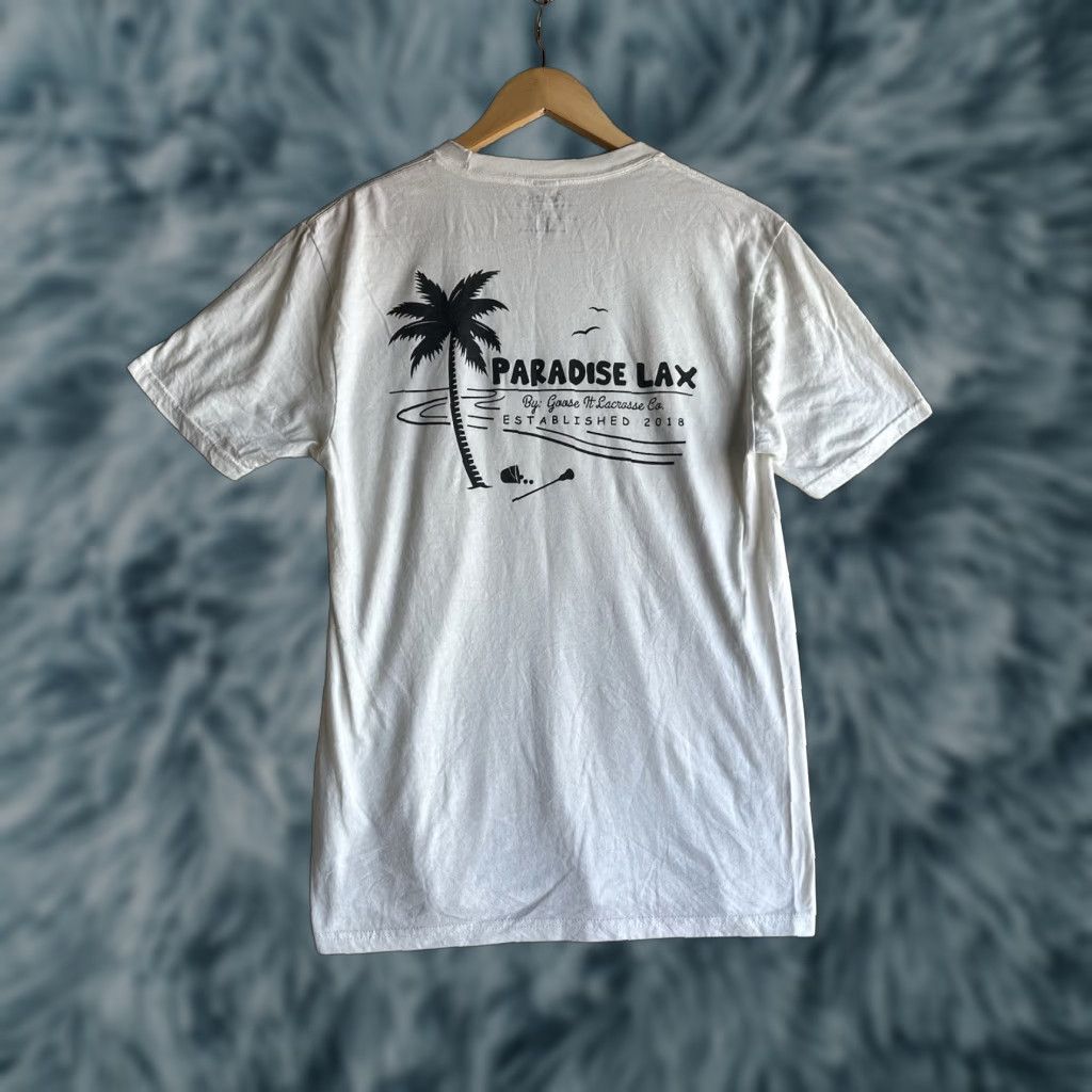 Paradise Paradise Tshirt Men’s Small White Short Sleeve LAX Lacrosse Shirt S Mens White Short Sleeve LAX Paradise T-Shirt Size US S / EU 44-46 / 1 - 1 Thumbnail