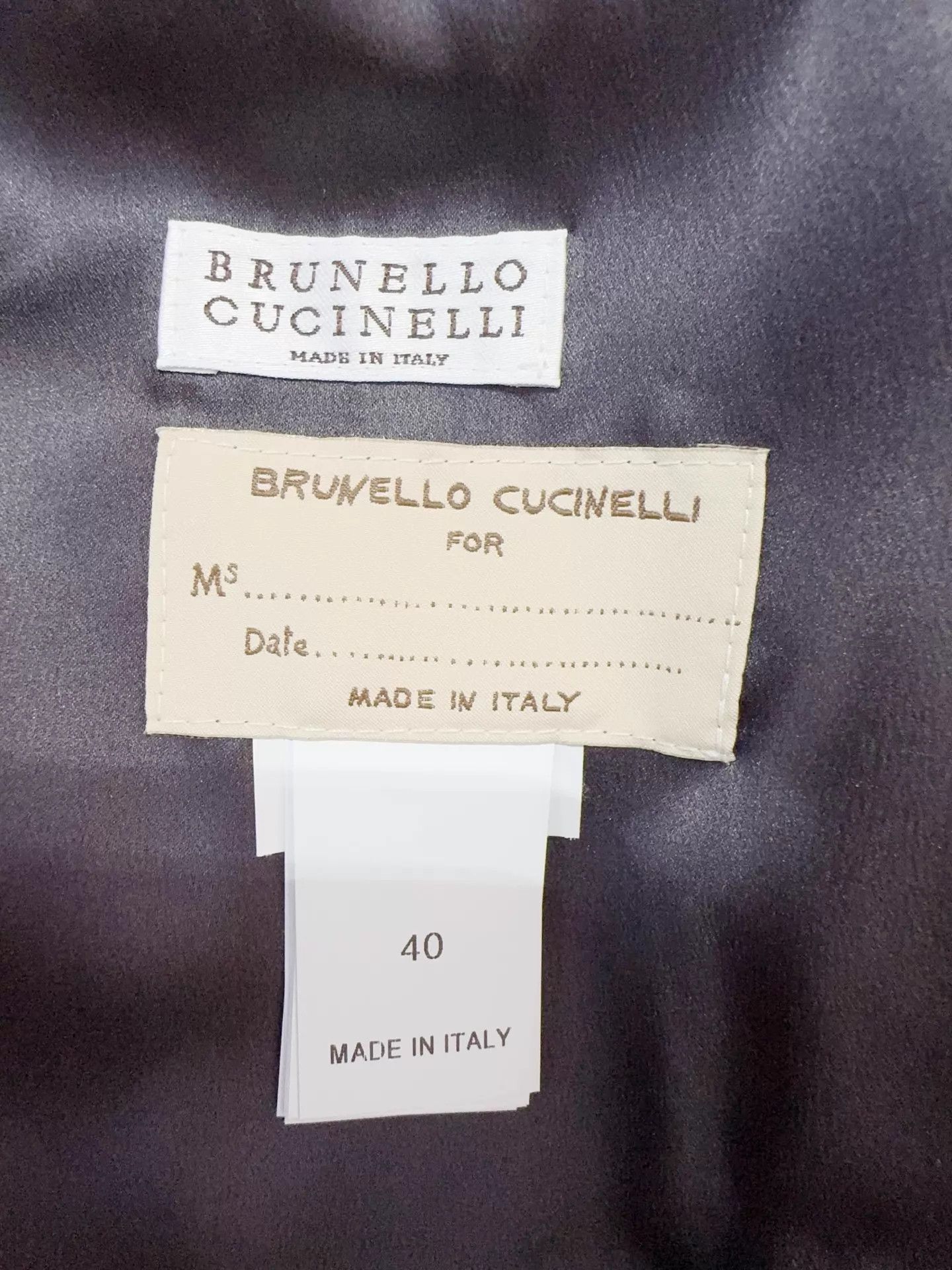Brunello Cucinelli BC Lambskin Pale Blue Leather Jacket 40 98 New Size S / US 4 / IT 40 - 4 Thumbnail