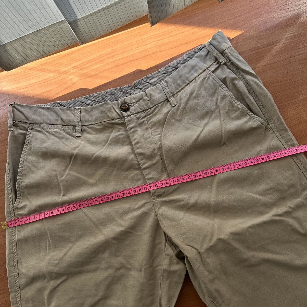 C.P. Company C.P. Company Cotton/Lino Chino Pants Beige Casual Size US 34 / EU 50 - 12 Thumbnail