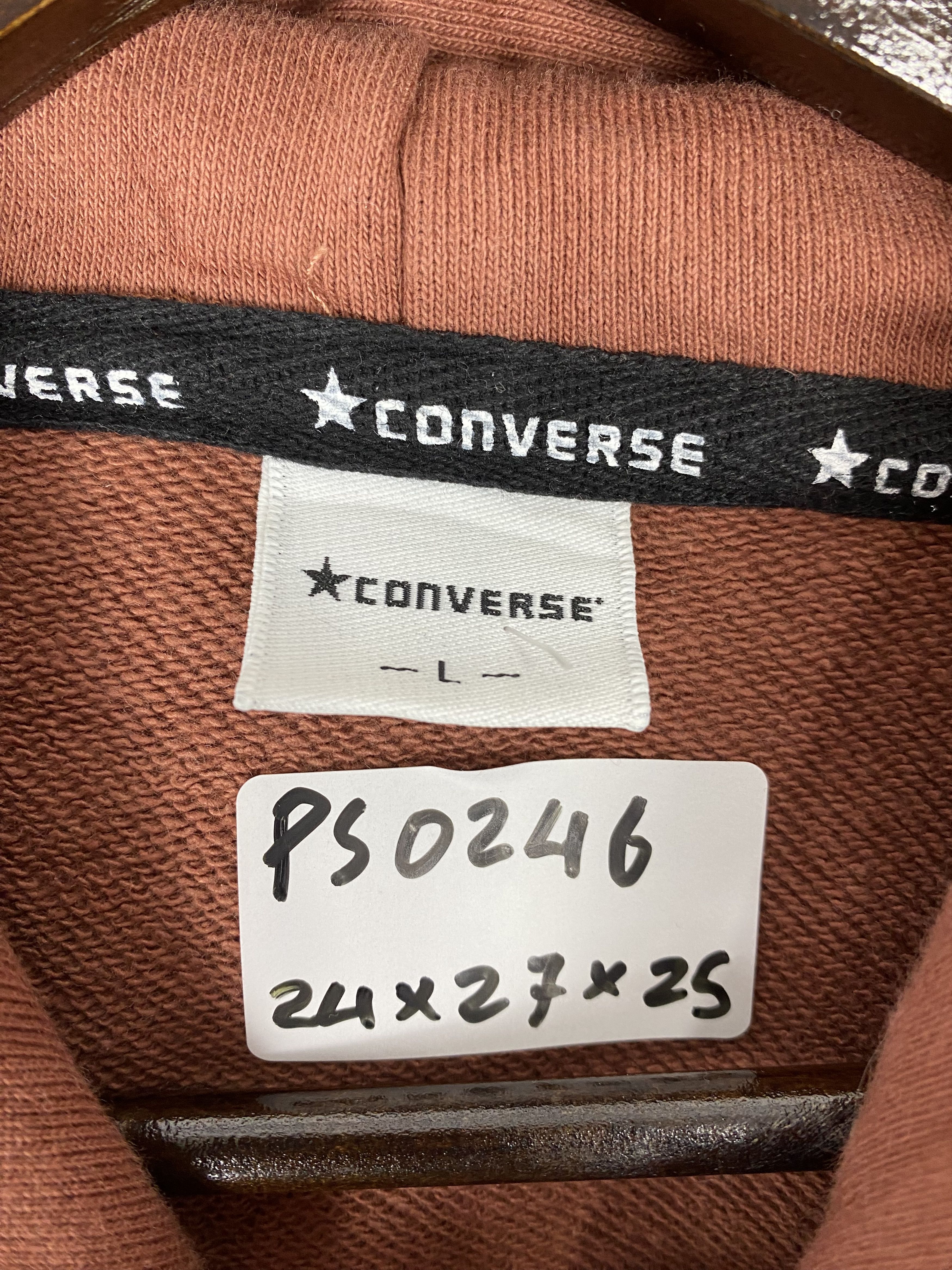 Converse × Vintage Vintage Converse Hoodies PS0246 Size US L / EU 52-54 / 3 - 10 Thumbnail