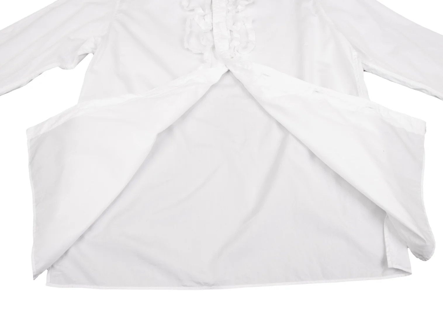 Yohji Yamamoto Yohji Yamamoto Cotton Frill Tape Shirt Size US L / EU 52-54 / 3 - 11 Thumbnail
