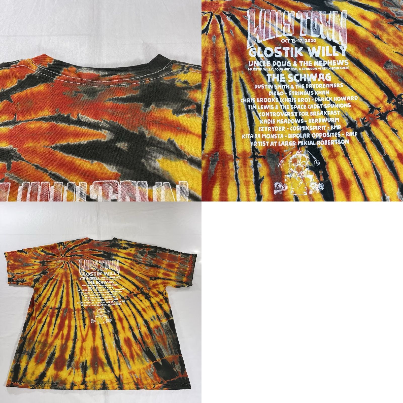 Gildan VINTAGE Gildan T-Shirt 2XL Music TYE DIE Tie Dye Graphic Tee Shirt Unisex Adults 2020s Boys Womens Mens N/A Size US XXL / EU 58 / 5 - 9 Thumbnail