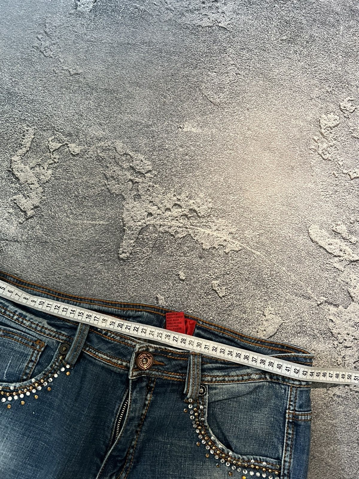 Japanese Brand Japanese Washed Glitter Glamour Slim Jeans Y2K Size US 34 / EU 50 - 8 Thumbnail