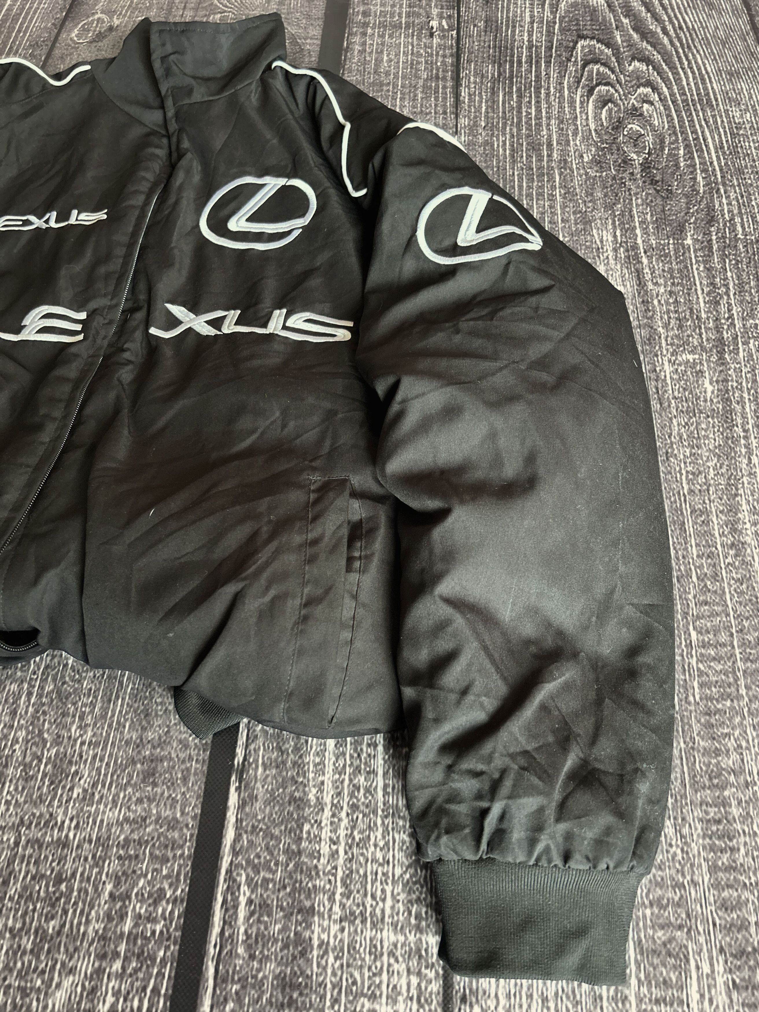 Vintage VTG Luxury Balenciaga Style Lexus Bomber Jacket 90s Size US XL / EU 56 / 4 - 4 Thumbnail