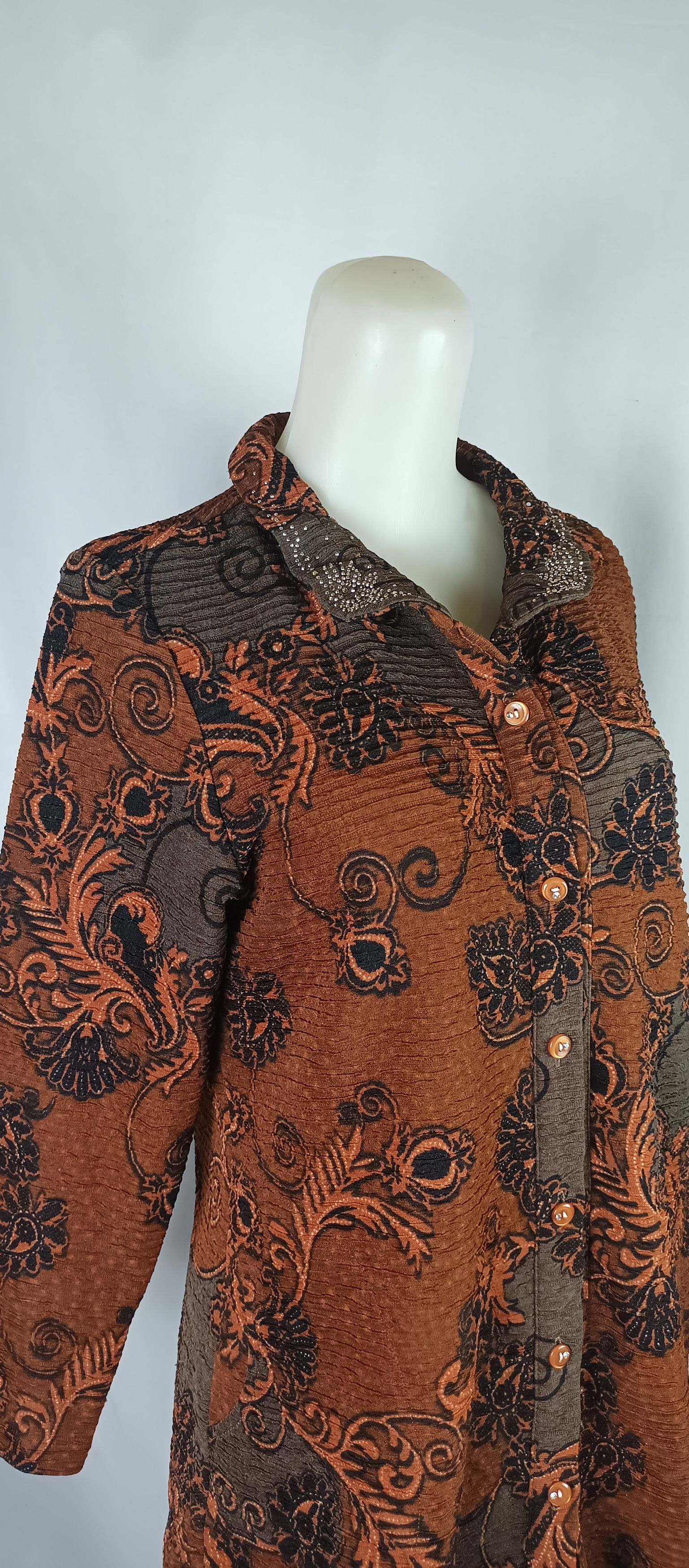 Designer × Japanese Brand × Vintage SSAMZIE Ladies Undefined Pleates Blouses Style Issey Size L / US 10 / IT 46 - 14 Thumbnail