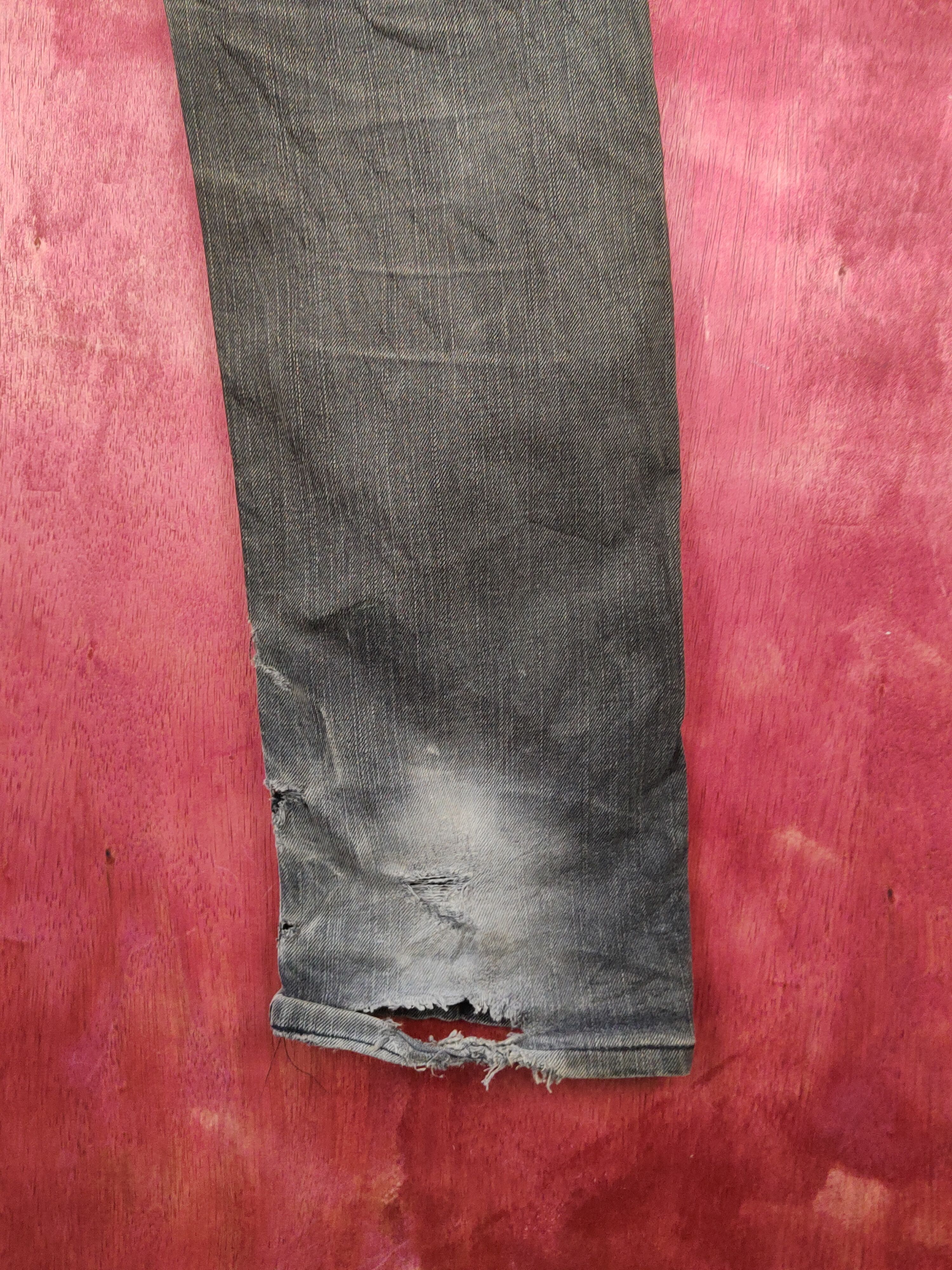Japanese Brand Japanese Brand Black Faded Distressed Ripped Jeans #S1810 Size US 30 / EU 46 - 11 Thumbnail