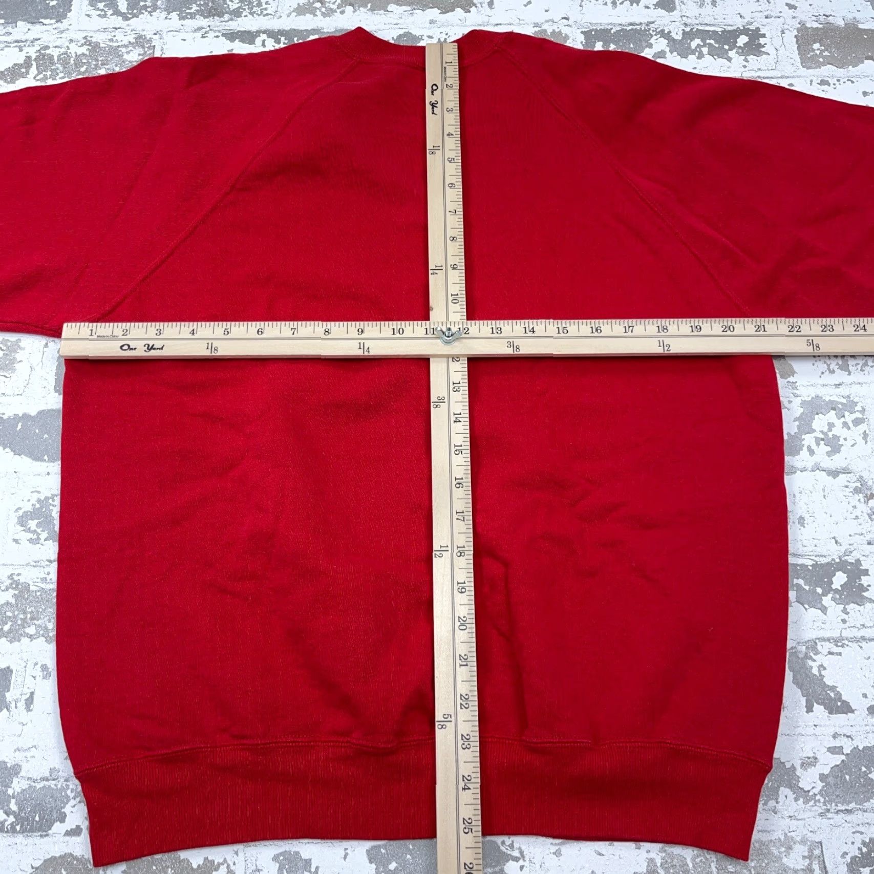 Jerzees VINTAGE Jerzees Sweatshirt Men XL Red Crew Neck 90s Y2K 50/50 Pullover Size US XL / EU 56 / 4 - 6 Thumbnail