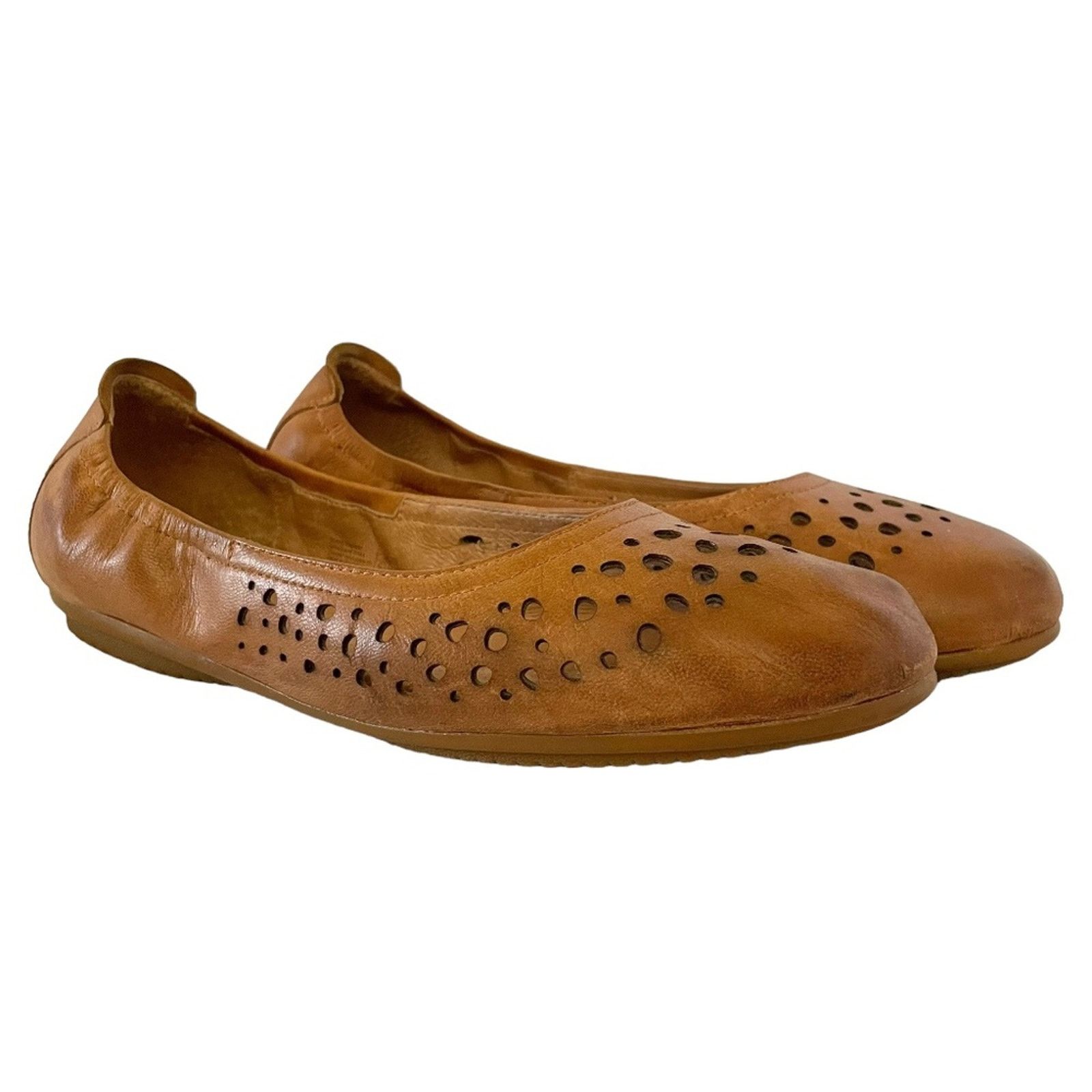 JOSEF SEIBAL Josef Seibel Pippa 29 Camel Tan Leather Ballet Flat Shoes Size US 9.5 / IT 39.5 - 1 Thumbnail