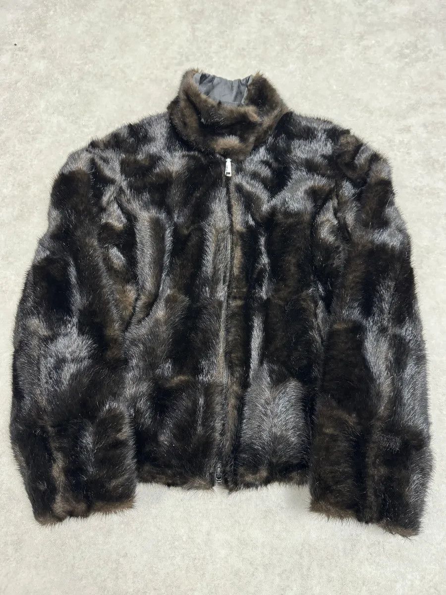 Emporio Armani AW2011 Emporio Armani Brown Faux Fur Cozy Jacket Size M / US 6-8 / IT 42-44 - 1 Thumbnail
